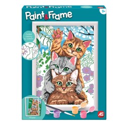 AS PAINT & FRAME FUNNY KITTIES 1038-41010