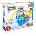 BURAGO AUTO SERVICE 1/43 PLAYSET WITH ONE CAR 30039