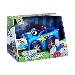 BURAGO PUSH & GLOW POLICE CAR 16-89004