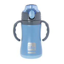 ECO LIFE ΜΕΤΑΛΛΙΚΟΣ ΘΕΡΜΟΣ ΜΠΛΕ ΠΑΙΔΙΚΟΣ 33-BO-3006 (300ML)