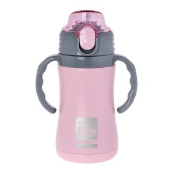 ECO LIFE ΜΕΤΑΛΛΙΚΟΣ ΘΕΡΜΟΣ ΡΟΖ ΠΑΙΔΙΚΟΣ 33-BO-3005 (300ML)