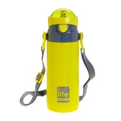 ECO LIFE ΜΕΤΑΛΛΙΚΟ ΘΕΡΜΟΣ ΠΑΙΔΙΚΟ 400ML ΚΙΤΡΙΝΟ 33-BO-2996