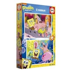 EDUCA PUZZLE BOB ESPONJA 19388 (2X48 TEM)