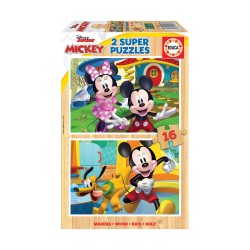 EDUCA ΠΑΖΛ (2Χ16 ΤΕΜΑΧΙΑ) MICKEY & MINNIE ΞΥΛΙΝΟ 19287