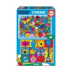 EDUCA PUZZLE 2X48  MONSIEUR MADAME 19402 (2X48 TEM)