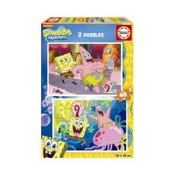 EDUCA PUZZLE BOB ESPONJA 19388 (2X48 TEM)