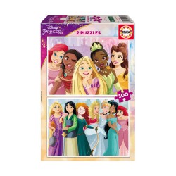 EDUCA PUZZLE DISNEY PRINCESS 19298 (2X100 TEM)