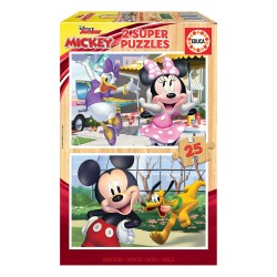 EDUCA PUZZLE ΞΥΛΙΝΟ 2Χ25  MICKEY &FRIENDS 18876