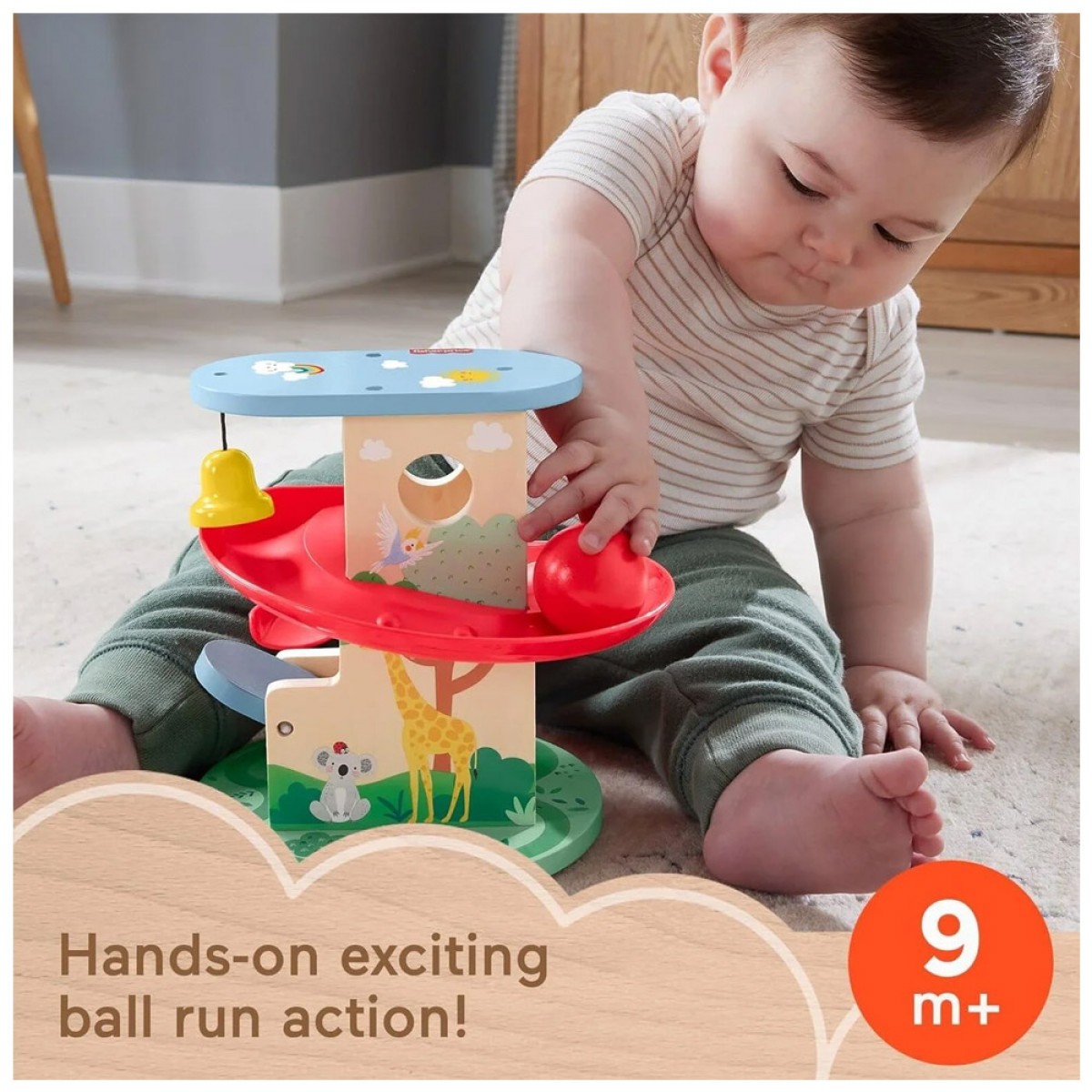 FISHER PRICE WOODEN TREEHOUSE BALL RUN HXT92