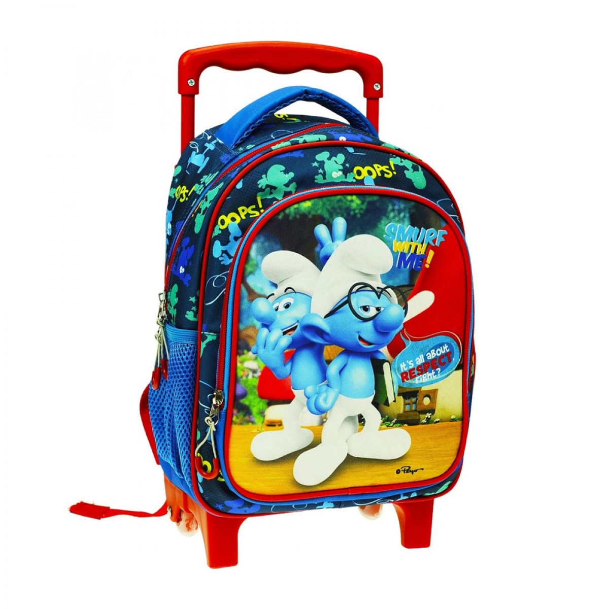 GIM ΤΣΑΝΤΑ TROLLEY SMURFS WITH ME ΝΗΠΙΑΓΩΓΕΙΟΥ 22072