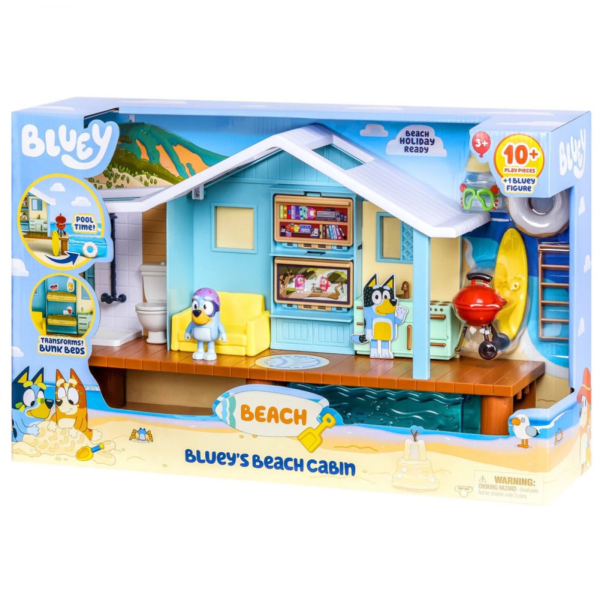 GIOCHI PREZIOSI BLUEY PLAYSET ΤΟ ΕΞΟΧΙΚΟ  ΣΤΗΝ ΠΑΡΑΛΙΑ BLY66000