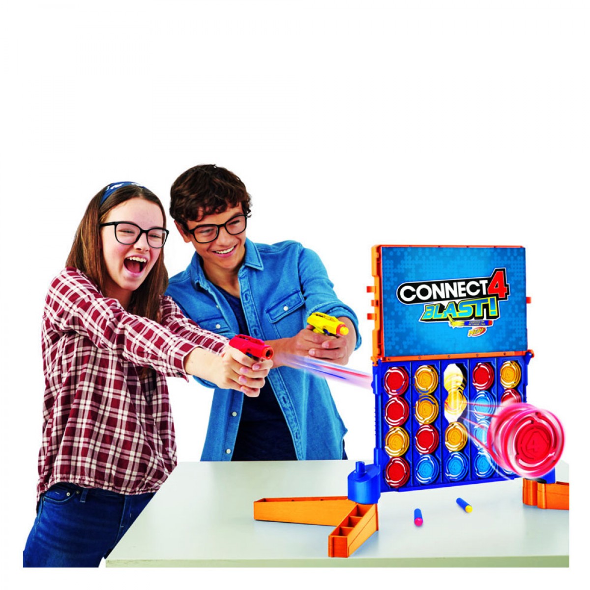 HASBRO ΕΠΙΤΡΑΠΕΖΙΟ SCORE 4 NERF CONNECT 4 BLUST E9122