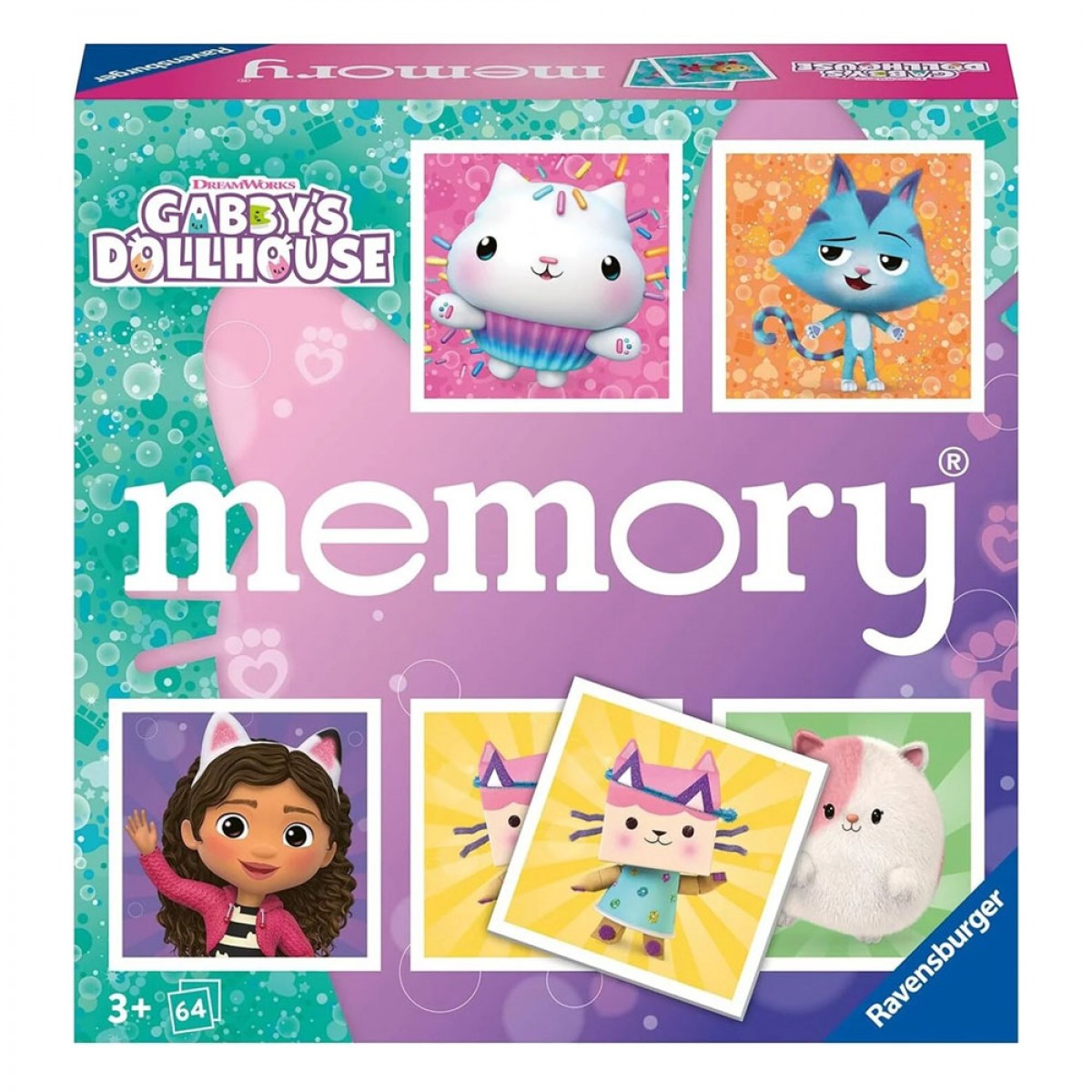 RAVENSBURGER ΕΠΙΤΡΑΠΕΖΙΟ ΜΝΗΜΗΣ MEMORY GABBY'S DOLLHOUSE 22596