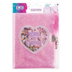 JUST TOYS BORN TO SPARKLE GLITTER JOURNAL & PEN  NO 36037