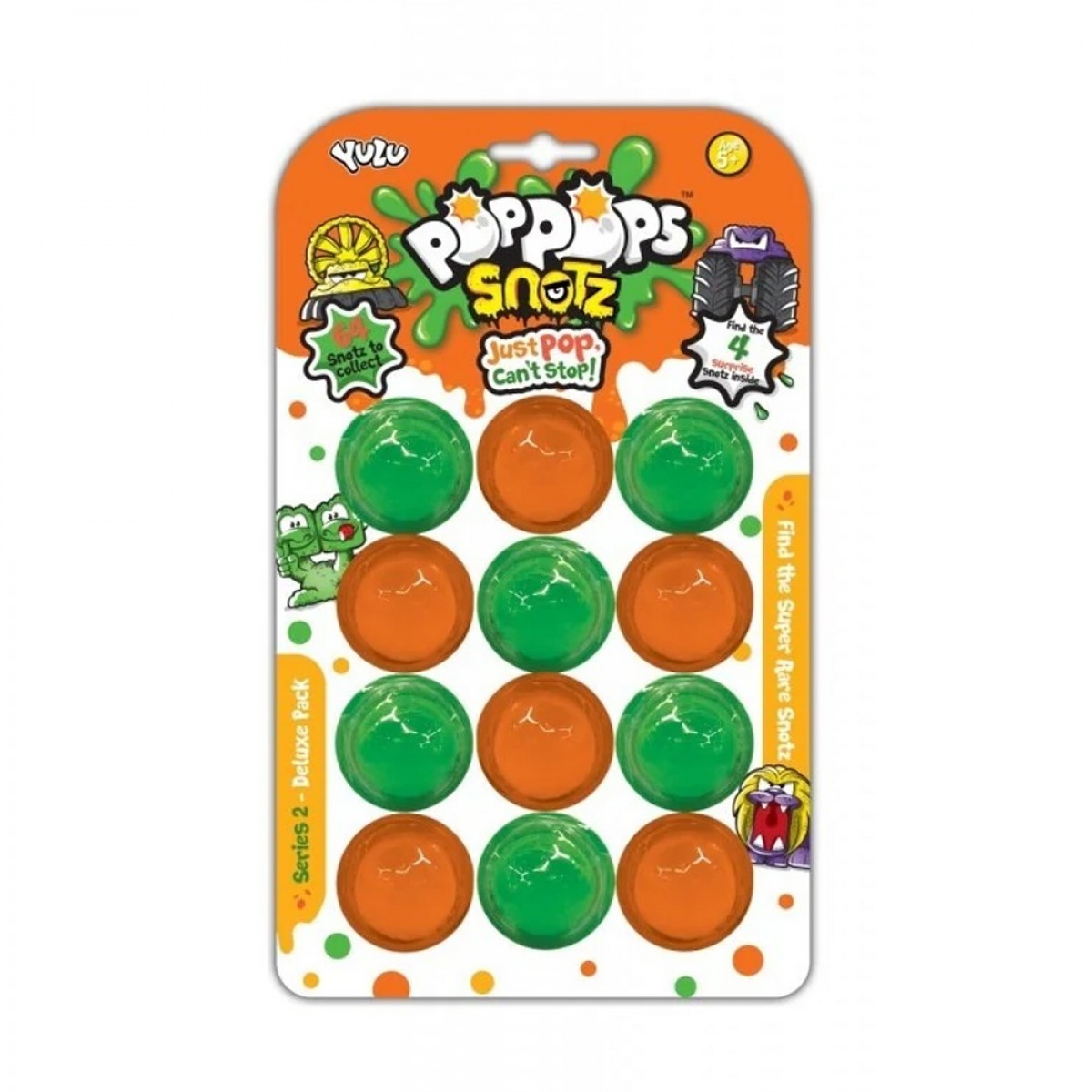 JUST TOYS POP POPS SNOTZ ΡΩΝ 12ΤΕΜ ΣΕ DISPLAY NO 50042