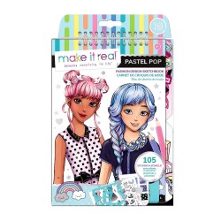 JUST TOYS FASHION DESIGN SKETCHBOOK PASTEL POP 3205