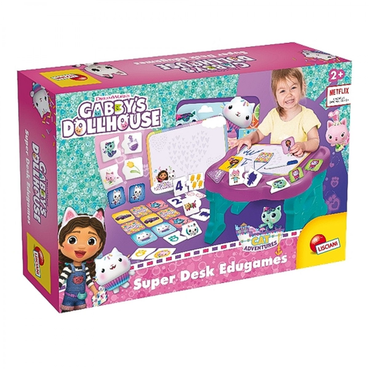 LISCIANI GABBY'S DOLLHOUSE SUPER DESK EDUGAMES 103355