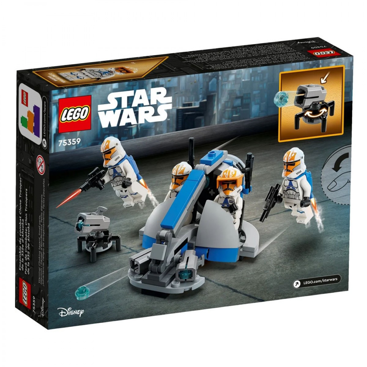 LEGO 332 AHSOKA'S CLONE TROOPER BATTLE PACK 75359