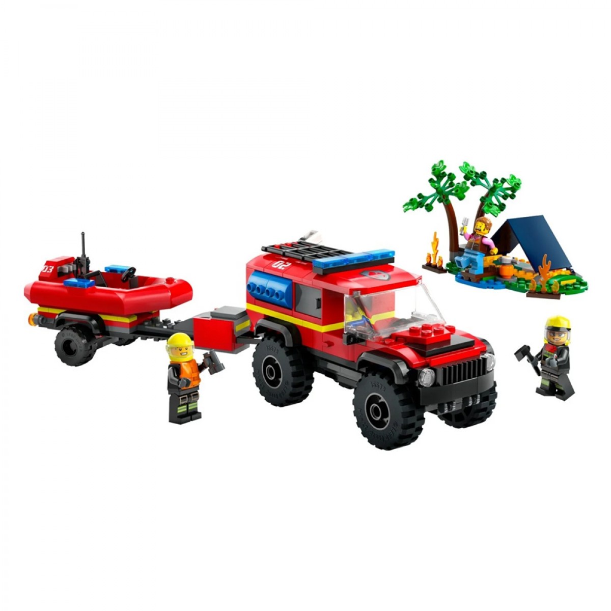 LEGO 4X4 FIRE TRUCK WITH RESCUE BOAT 60412