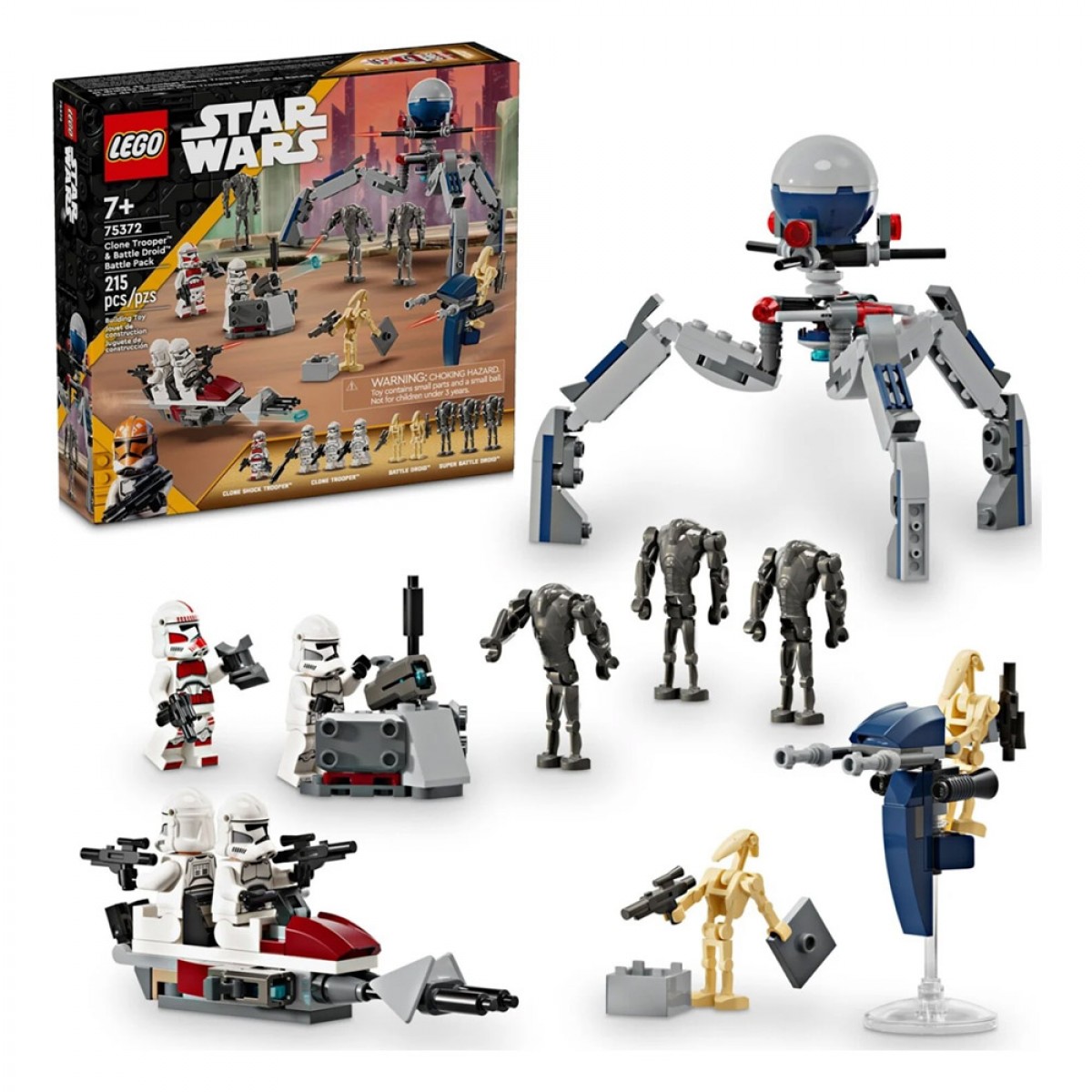 LEGO CLONE TROOPER & BATTLE DROID BATTLE PACK 75372