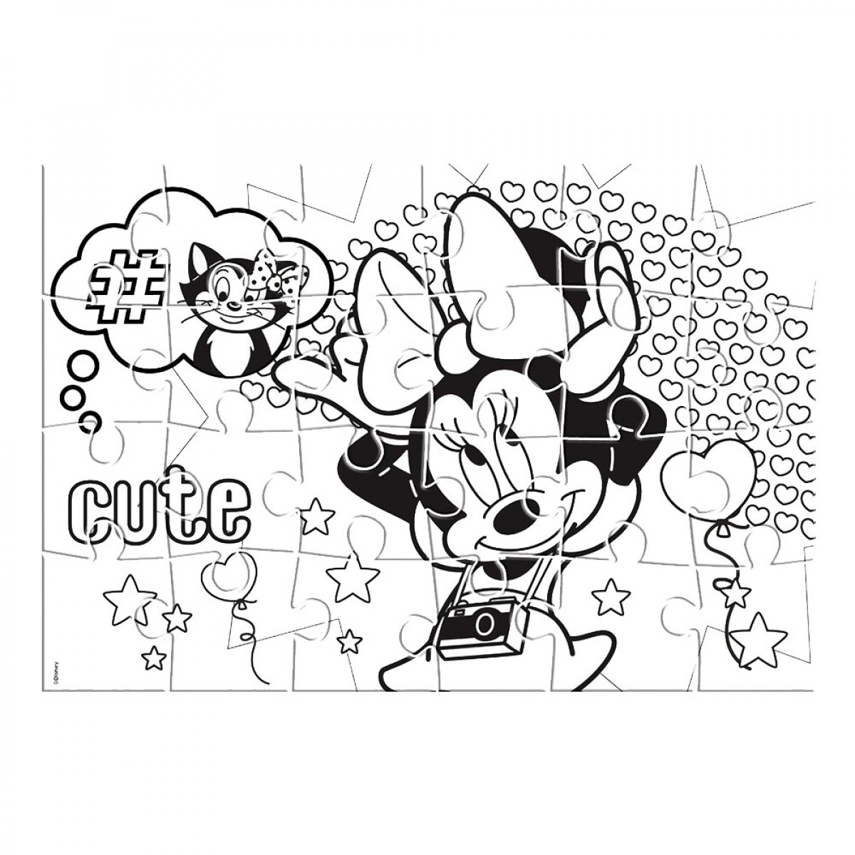 LUNA PUZZLE MINNIE 2 ΣΕ 1 562602 (24 ΤΜΧ.)