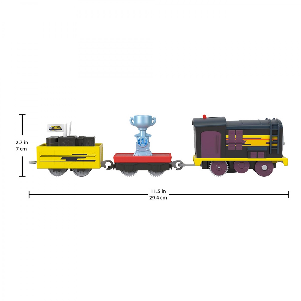 MATTEL THOMAS ΜΗΧΑΝΟΚΙΝΗΤΑ ΤΡΕΝΑ 2 ΒΑΓΟΝΙΑ WIN DIESEL HFX97/HDY74