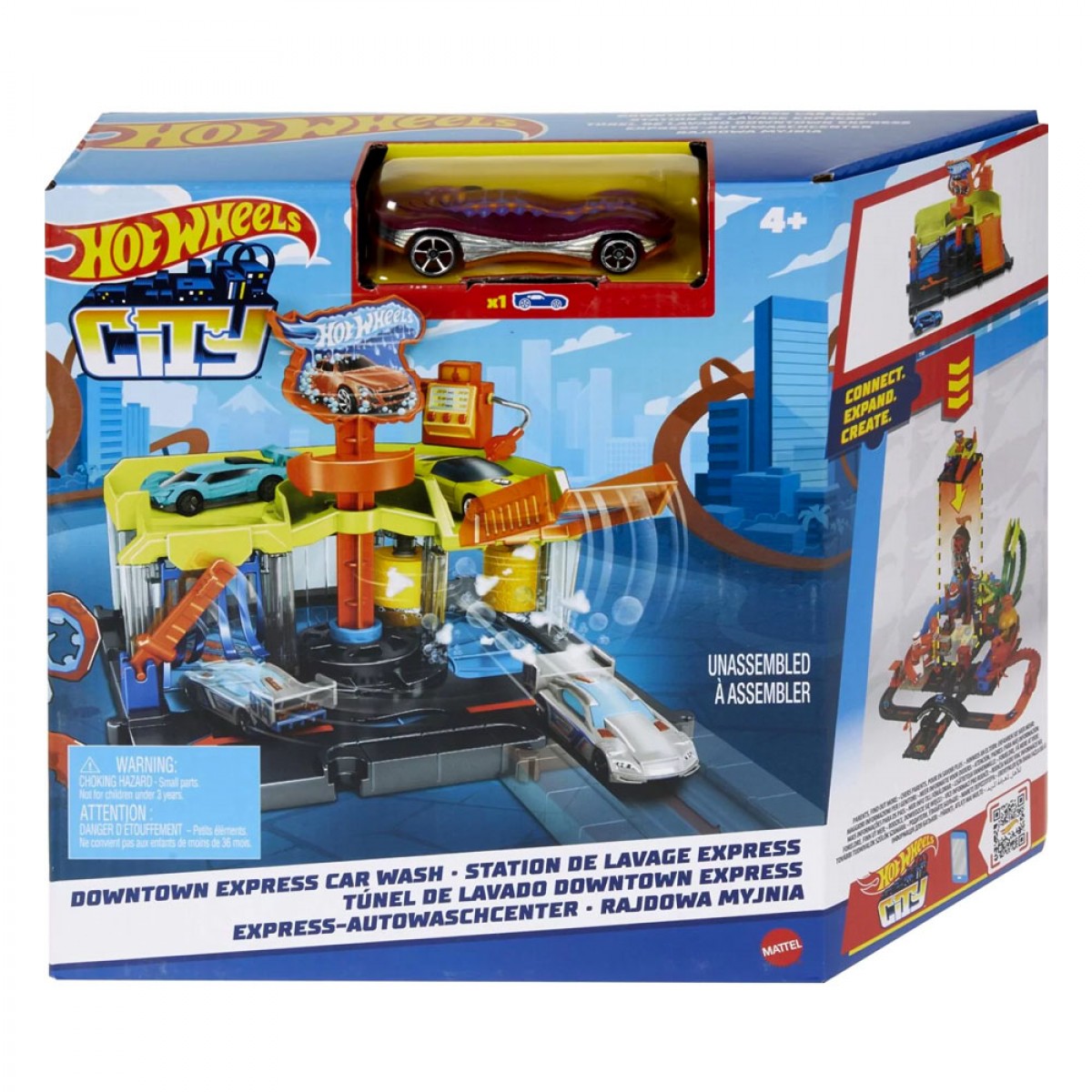 MATTEL HOT WHEELS ΠΙΣΤΕΣ CITY DOWNTOWN EXPRESS CAR WASH HDR24/HDR27