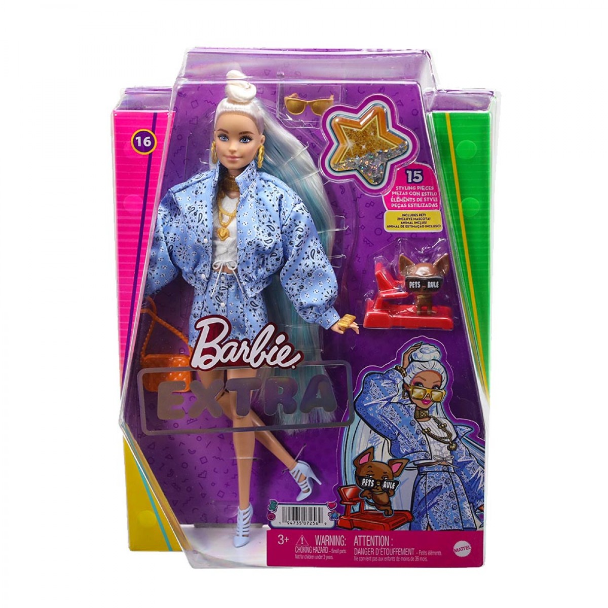 Mattel MATTEL BARBIE EXTRA BLONDE BANDANA HHN08 9633 HHN08 9633