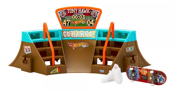 Hot Wheels Skate de Dedo Arcade Skatepark Tony Hawk - HGT91 HMJ98