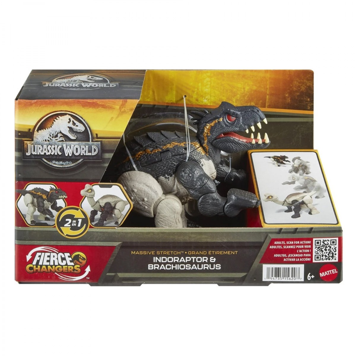 MATTEL JURASSIC WORLD ΜΕΓΑΛΟΙ ΔΕΙΝΟΣΑΥΡΟΙ 2 ΣΕ 1 HPD33/HPD35