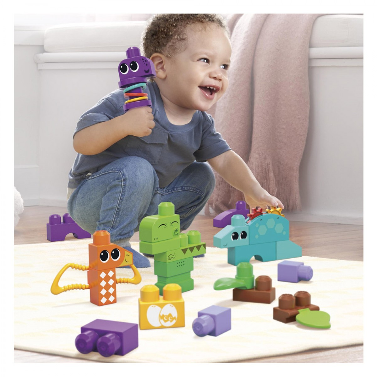 MATTEL MEGA BLOCKS SENSORY LINE -  ΔΕΙΝΟΣΑΥΡΟΙ HKN43