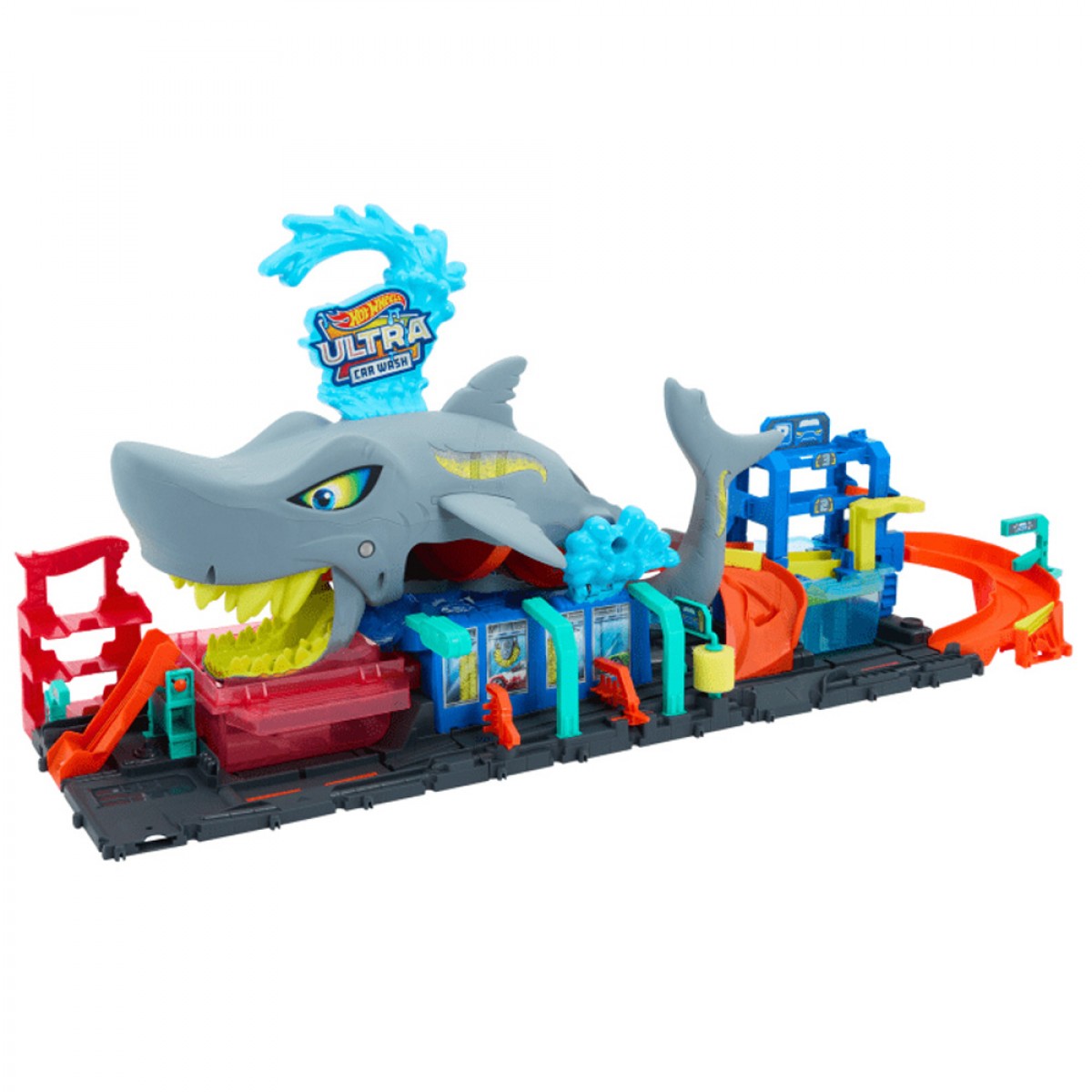 MATTEL HOT WHEELS CITY SHARK CAR WASH HTN82