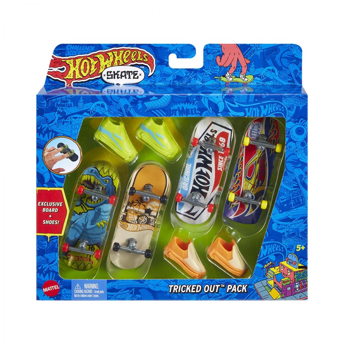 MATTEL HOT WHEELS  4 SKATE KAI ΠΑΠΟΥΤΣΙΑ HGT84/HNG72