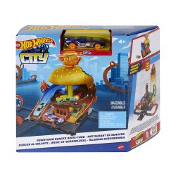 MATTEL HOT WHEELS ΠΙΣΤΕΣ CITY DOWNTOWN BURGER DRIVE HDR24/HDR26