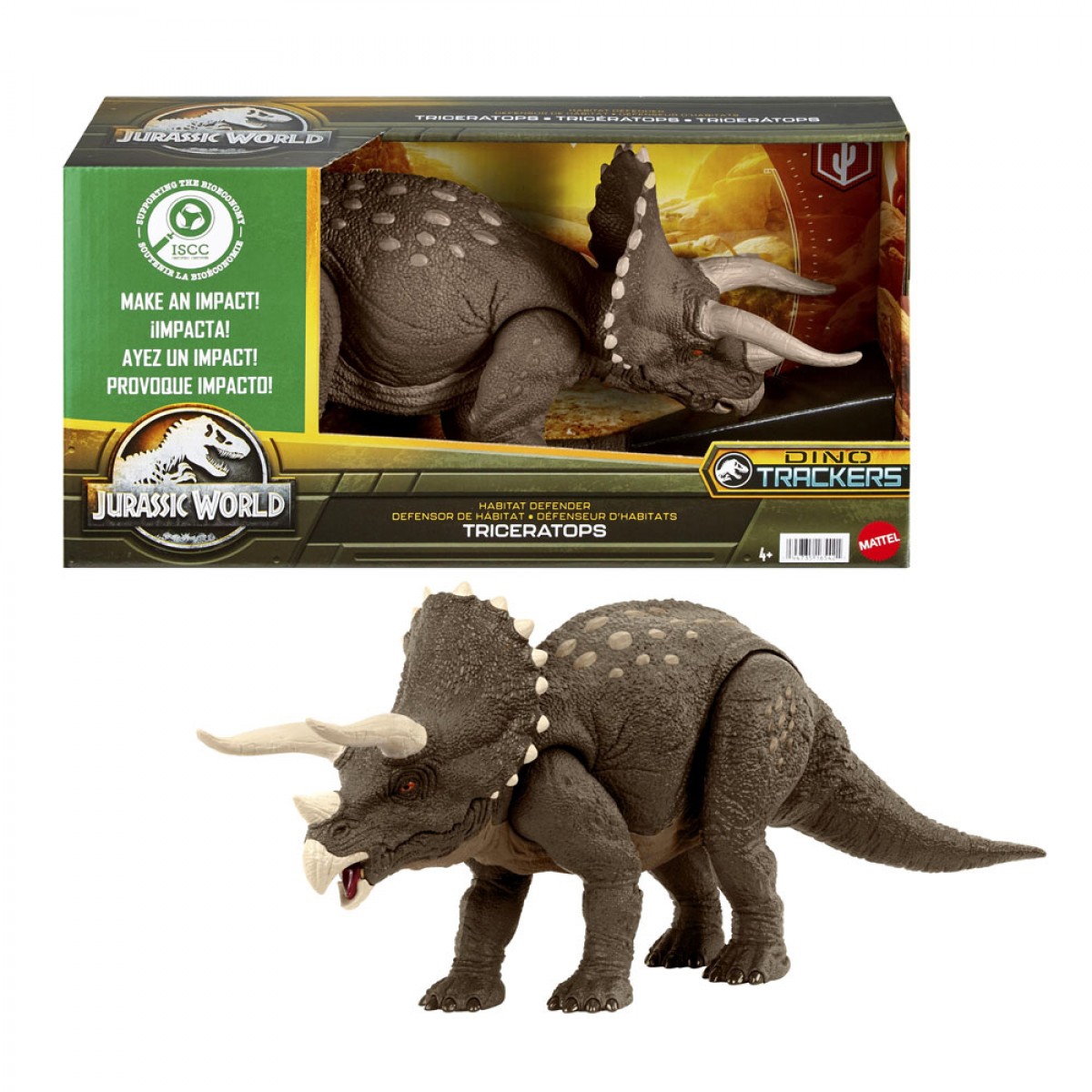 MATTEL JURASSIC WORLD TRICERATOPS HPP88