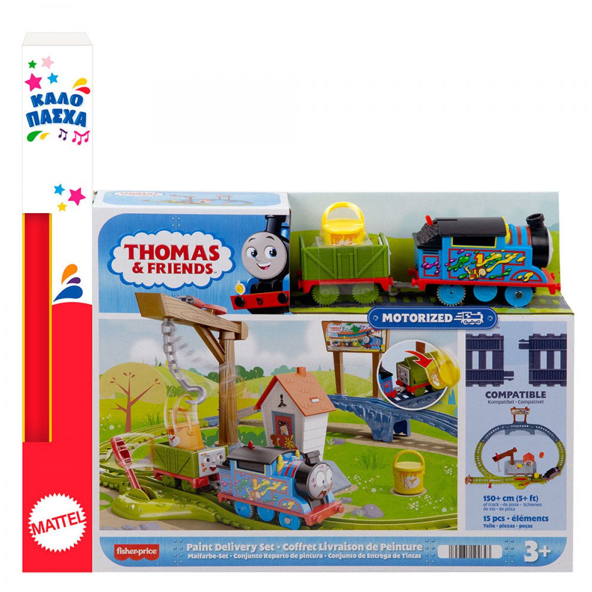 MATTEL THOMAS ΤΟ ΤΡΕΝΑΚΙ ΠΑΙΧΝΙΔΟΛΑΜΠΑΔΑ  ΠΙΣΤΑ ΧΡΩΜΑΤΩΝ HTN34