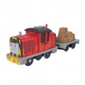 MATTEL THOMAS ΜΗΧΑΝΟΚΙΝΗΤΑ ΤΡΕΝΑ ME ΒΑΓΟΝΙ GRANE VEHICLE HFX96/HMC21