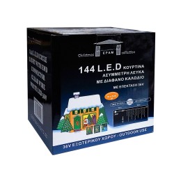 OEM 144 ΦΩΤΑΚΙΑ LED ΕΞΩΤΕΡΙΚΟΥ ΧΩΡΟΥ ΒΡΟΧΗ ΜΕ ΔΙΑΦΑΝΟ ΚΑΛΩΔΙΟ ΦΩΣ ΛΕΥΚΟ 31V ΕΠΕΚΤΕΙΝΟΜΕΝΟ 4299