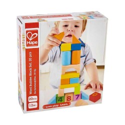 HAPE ΞΥΛΙΝΟ ΣΕΤ ΤΟΥΒΛΑΚΙΑ COUNT N BUILD BLOCK SET 8388