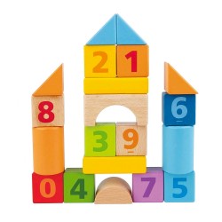 HAPE ΞΥΛΙΝΟ ΣΕΤ ΤΟΥΒΛΑΚΙΑ COUNT N BUILD BLOCK SET 8388