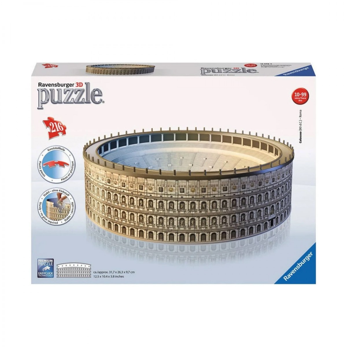 RAVENSBURGER 3D ΠΑΖΛ MAXI 216 ΤΕΜΑΧΙΩΝ ΤΟ ΚΟΛΟΣΣΑΙΟ 12578