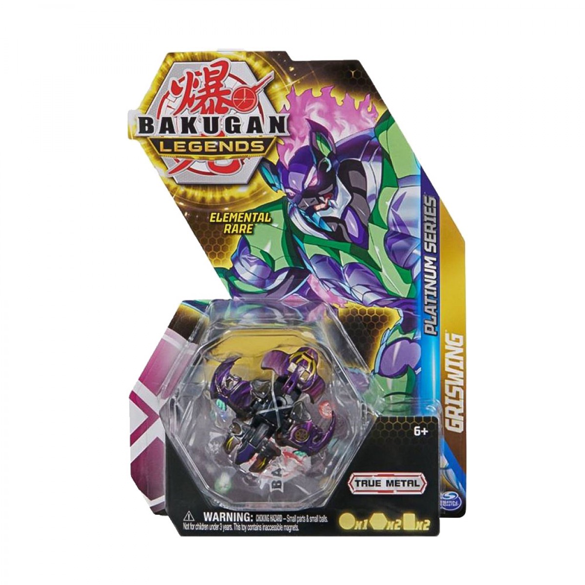 SPIN MASTER BAKUGAN LEGENDS PLATINUM SERIESGRISWING 20140306