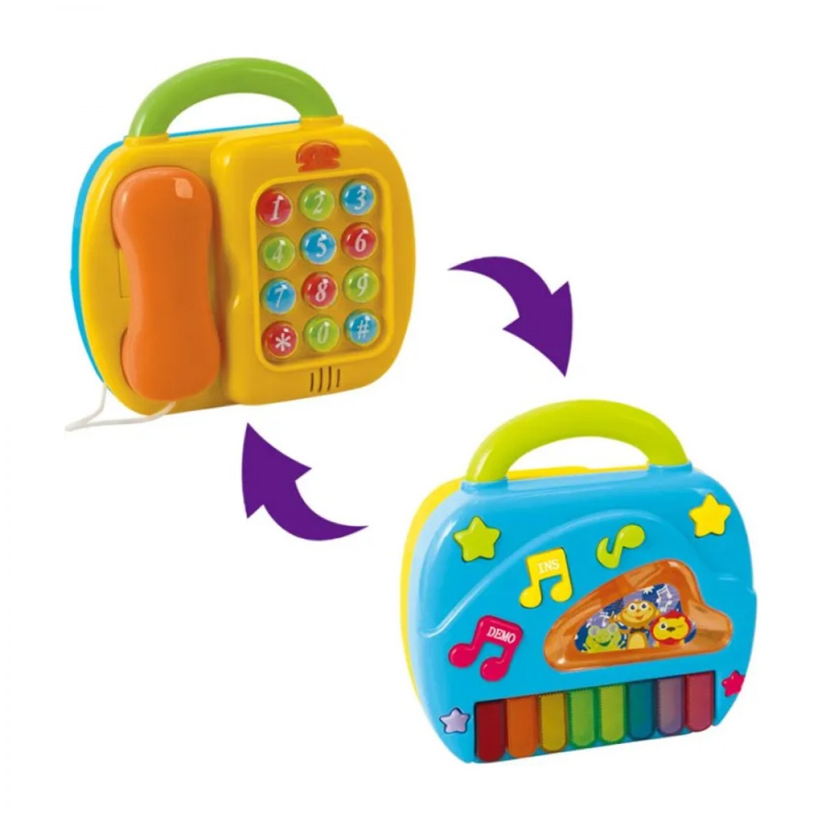 PLAYGO BABY 2 IN 1 ΤΗΛΕΦΩΝΟ & ΠΙΑΝΟ 2185