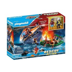 PLAYMOBIL ΕΠΙΧΕΙΡΗΣΗ ΠΥΡΟΣΒΕΣΤΙΚΗΣ - ΔΙΑΣΩΣΗ ΣΤΗ ΘΑΛΑΣΣΑ 70491