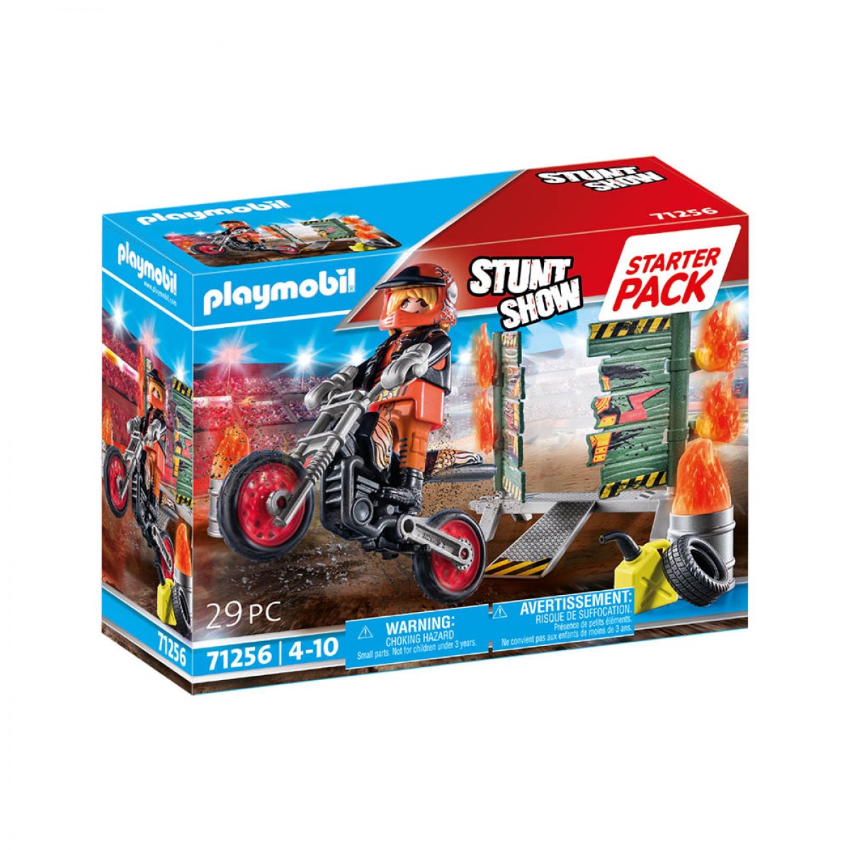 PLAYMOBIL STARTER PACK ΑΚΡΟΒΑΤΙΚΑ ΜΗΧΑΝΗ MOTOCROSS 71256