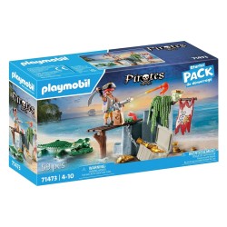 PLAYMOBIL STARTER PACK ΠΕΙΡΑΤΗΣ ΜΕ ΑΛΙΓΑΤΟΡΑ 71473