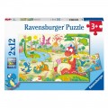 RAVENSBURGER ΠΑΖΛ ΔΕΙΝΟΣΑΥΡΟΙ (2 ΠΑΖΛ X 12 ΤΕΜΑΧΙΑ) 05246