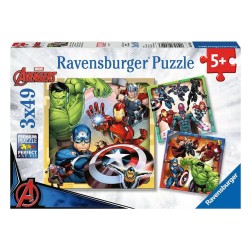 RAVENSBURGER ΠΑΖΛ AVENGERS (3 ΠΑΖΛ X 49 ΤΕΜΑΧΙΑ) 08040