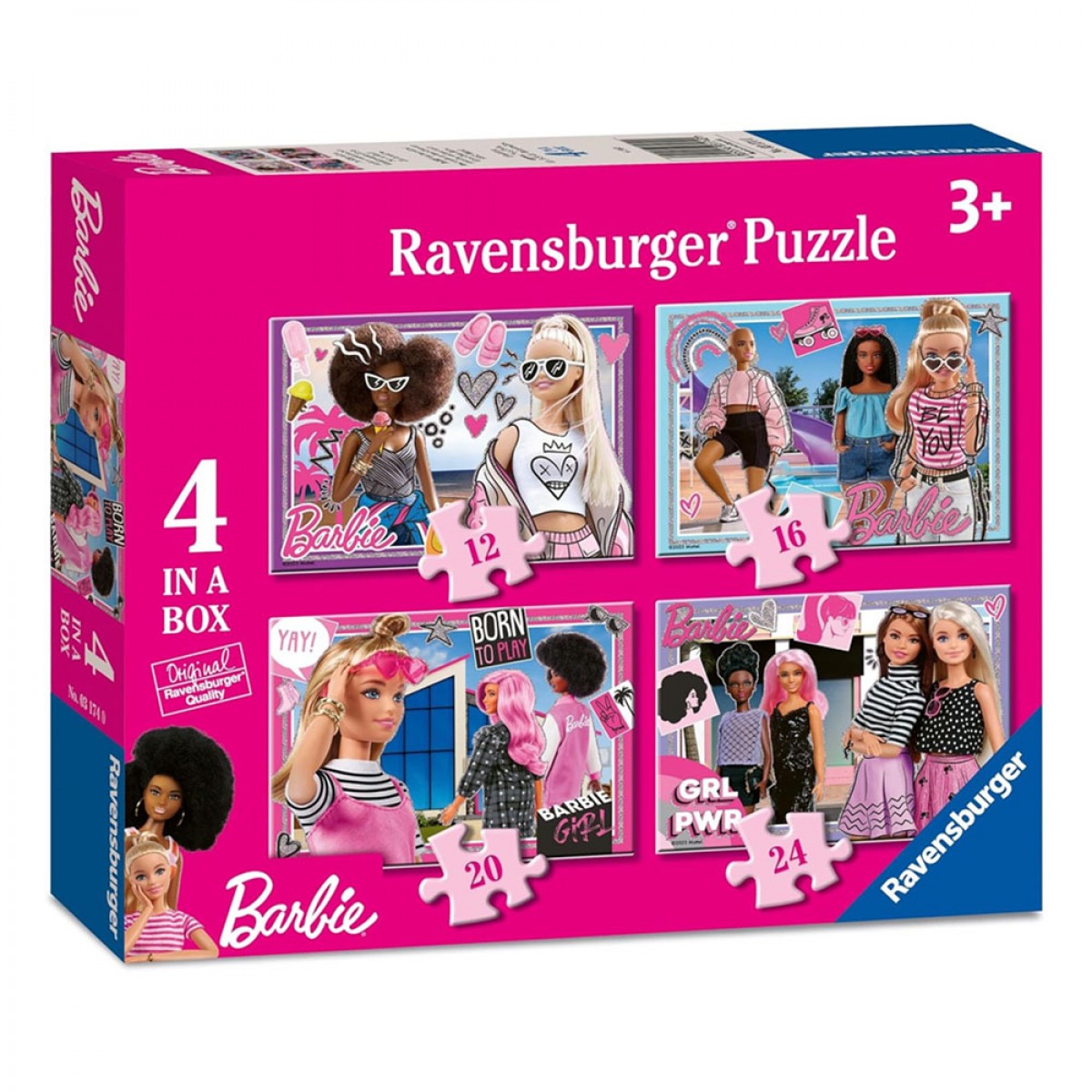 RAVENSBURGER ΠΑΖΛ BARBIE (4 ΣΕ 1) 03174