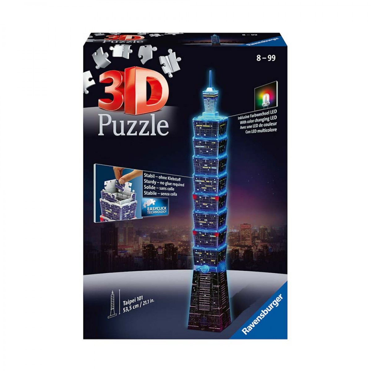 RAVENSBURGER 3D PUZZLE NIGHT EDITION ΤΑΪΠΕΪ 101 LED 11149 (216 ΤΕΜ.)